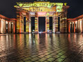 La Puerta de Brandenburgo en Berlín durante el Festival de las Luces