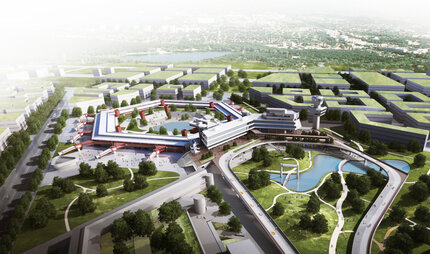 Urban Tech Republic: Project sketch reuse of the former airport Berlin Tegel