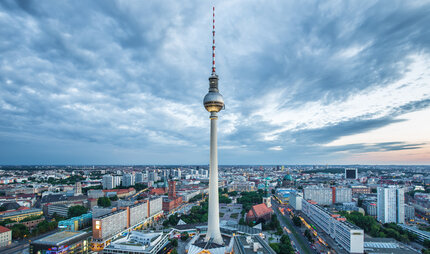 Panorama dalla Torre televisiva di Alexanderplatz. 