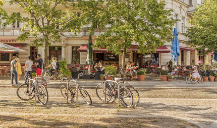Bicycles in a Berlin neighbourhood 