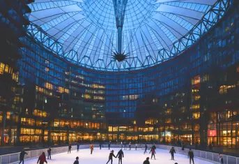 Eislaufen am Potsdamer Platz