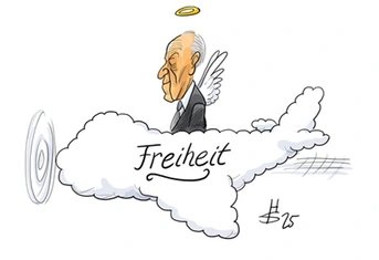 Adenauer auf der Wolke
