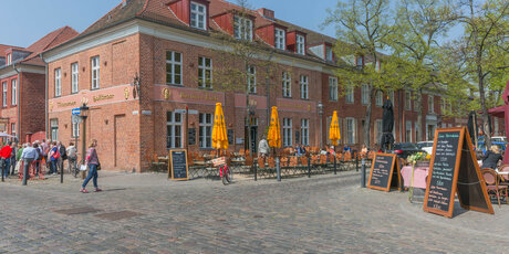 Dutch Quarter with cafés in Potsdam