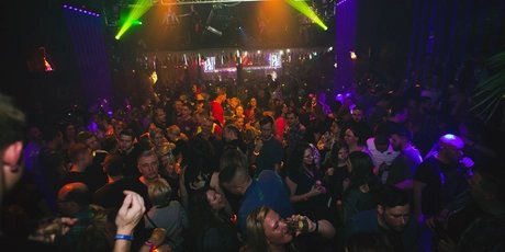 Club party at the Ballhaus Spandau disco.