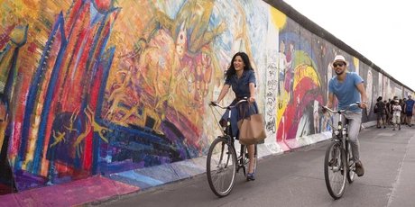 Radtour an der East Side Gallery