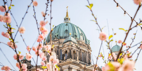 La cathédrale de Berlin au printemps