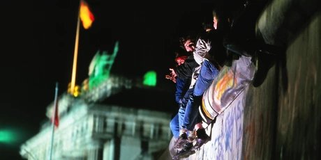 Fall of the Berlin Wall, November night 1989 