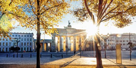 Brandenburger Tor im Gegenlicht