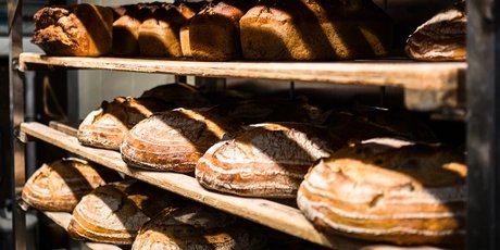Finished bread at the Domberger Brot-Werk