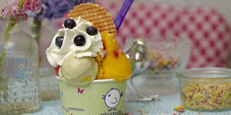 Delicious ice cream from Eisspatz