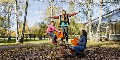 Excursion avec les enfants, terrain de jeu de la FEZ au Volkspark Wuhlheide Berlin