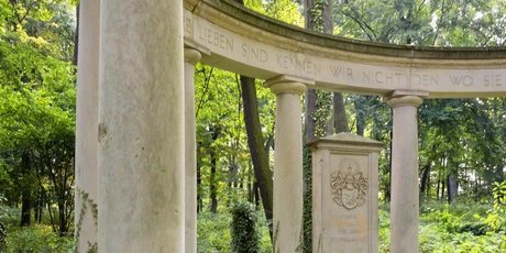 Park at lake Groß Glienicke in Berlin