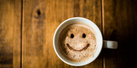glücklicher Kaffee