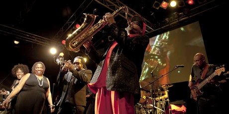 Saxophonist on Stage