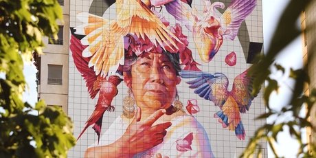 Mural de l'artiste mexicaine Adry del Rocio, Berlin 2019