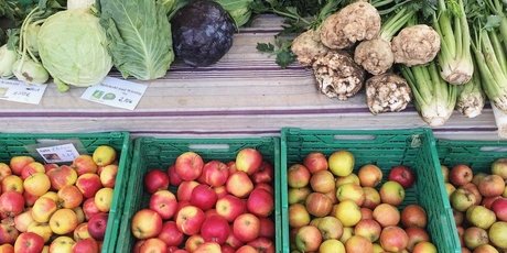 Fuits and vegetables on a Berlin market