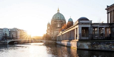 Sight Berlin Cathedral at sunrise