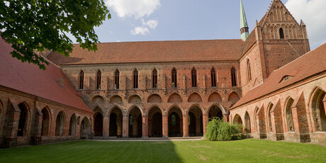 Exterior view of Chorin Monastery in Brandenburg