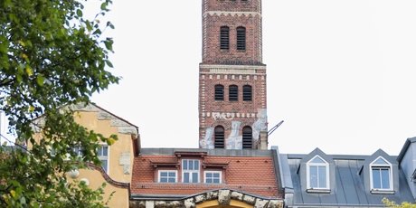 Schrotkugelturm im Kaselkiez in Berlin