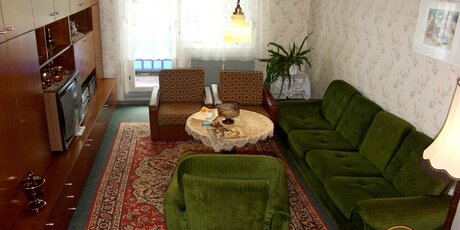 living room of Plattenbau Museumswohnung