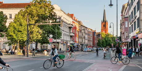 Radwege auf der Karl-Marx-Straße