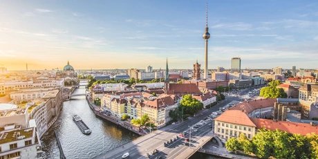 Panorama of Berlin with view of TV tower