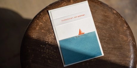 Postkarte aus der Papierwerkstatt Friedrichshagen