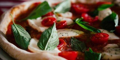 Close-Up Of Fresh Delicious Pizza