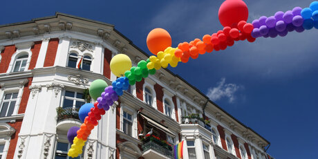gay pride balloons