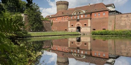 medieval citadel in Berlin Spandau with moat