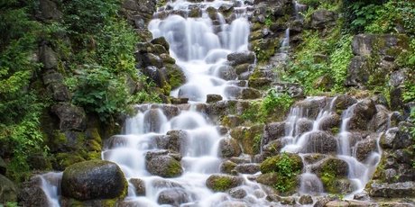 waterfall in Viktoriapark in Kreuzberg