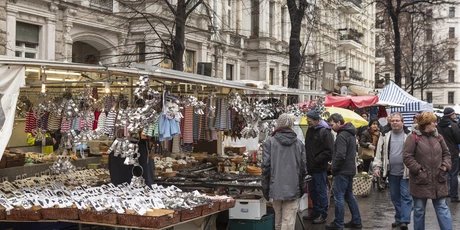 Advents-Ökomarkt am Kollwitzplatz in Berlin