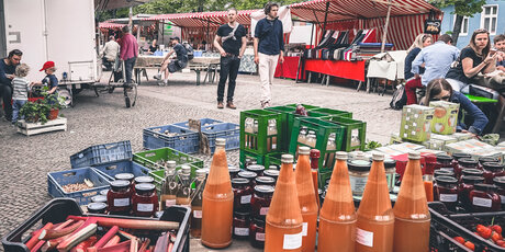 Dicke Linda: Market in Berlin 