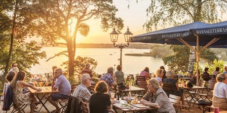 Beer garden Wannseeterrassen in Berlin