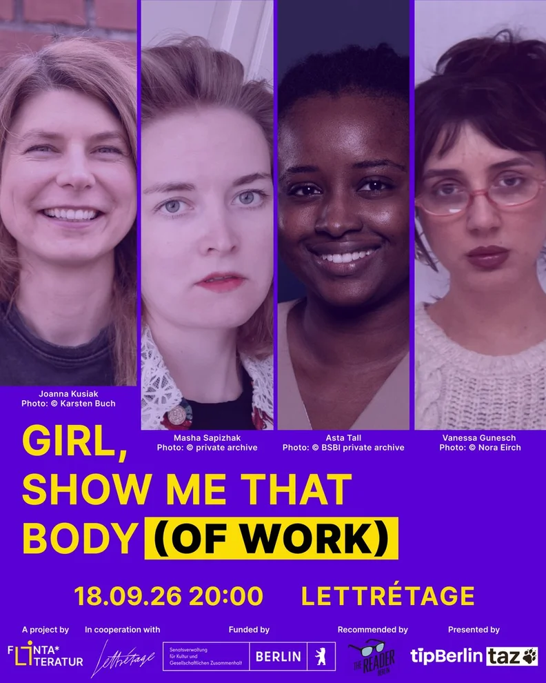 GIRL, SHOW ME THAT BODY (OF WORK): FLINTA* LITERATURE NIGHT #7