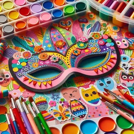 Kunterbunt: Bastel-Workshop "Faschingsmasken"