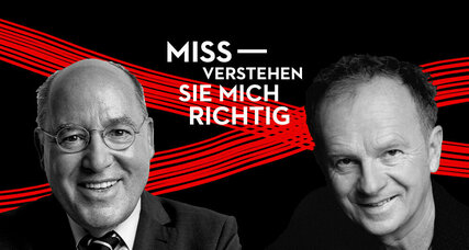 Key Visual: Missverstehen Sie mich richtig! Gregor Gysi & Willy Astor | Foto Gysi: © Oliver Reetz | Foto Astor: © Christoph Bombart