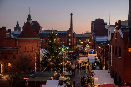 Lucia Weihnachtsmarkt, Blick in den Hof der Kulturbrauerei