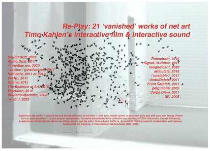 Veranstaltungen in Berlin: Re-Play: 21 ‚verschwundene’ Werke der Netzkunst