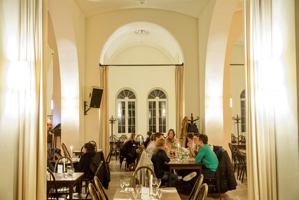 interior view restaurant "3 Schwestern" in Berlin