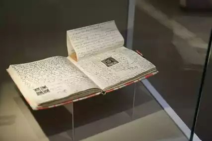 Diary of Anne Frank at the Anne Frank Zentrum Berlin Diary of Anne Frank at the Anne Frank Zentrum Berlin