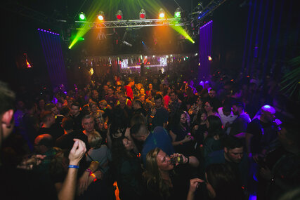 Club party at the Ballhaus Spandau disco.