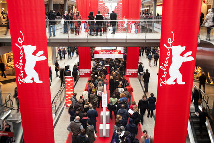 Waiting for tickets at Berlinale