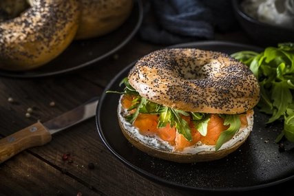Bagel mit Lachs