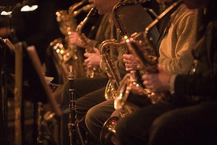 Jazzband Saxophonspieler