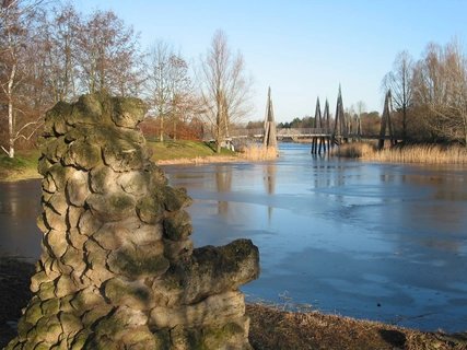 Herbststimmung im Britzer Garten in Berlin