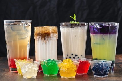 Bubble Tea und Zutaten Bubble Tea und Zutaten