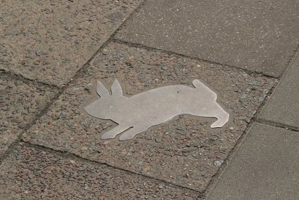 Mauerhase in Berlin Mauerhase Chausseestraße