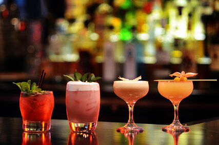 Auswahl von Cocktails