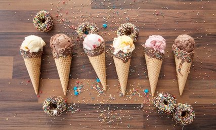Icecream and waffer bags